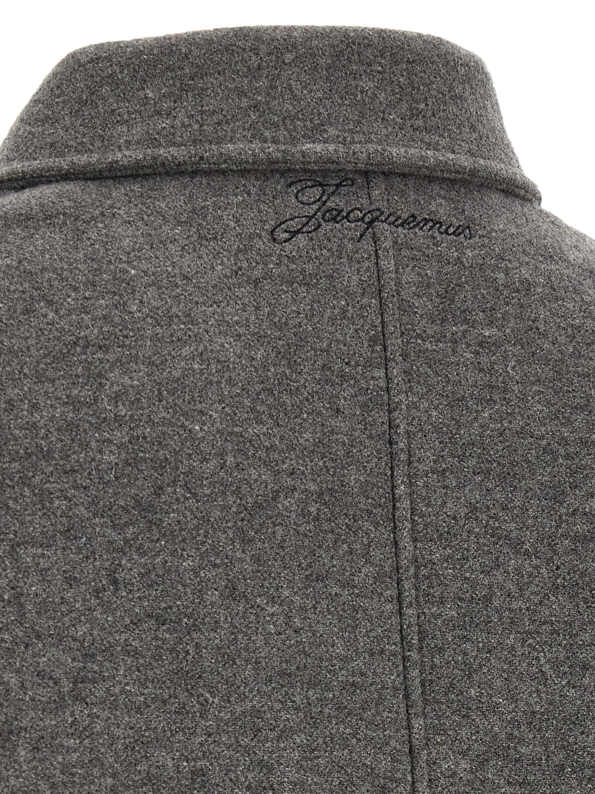 JACQUEMUS Grey Le Bomber Feltro Bomber Jacket Grey, view 5