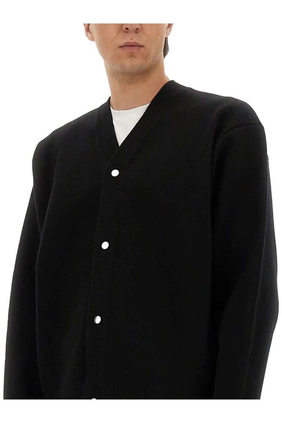 JACQUEMUS Men's Double Cardigan Black, view 4