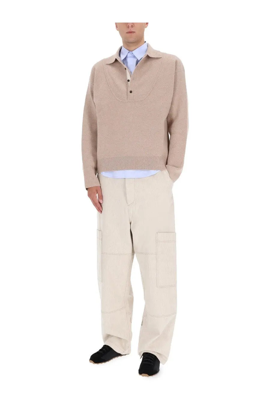 JACQUEMUS Men's LE Pallone Jersey Beige, view 2