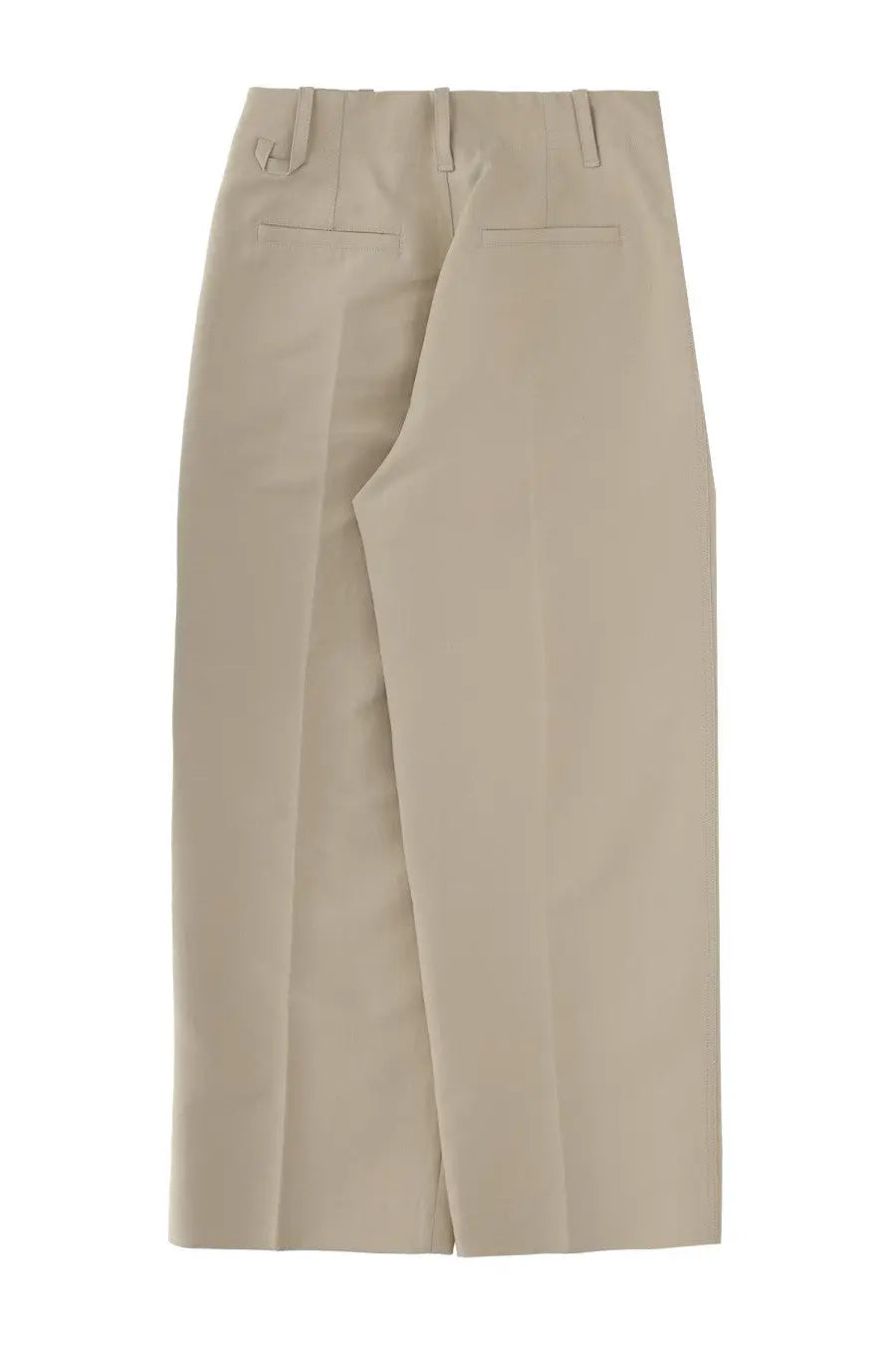 Beige jacquemus men’s pants pastro made of tailored fabric with wide-leg design and subtle front pleats
