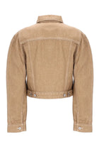 JACQUEMUS Women's Cargo Jacket Ovalo Beige, view 3
