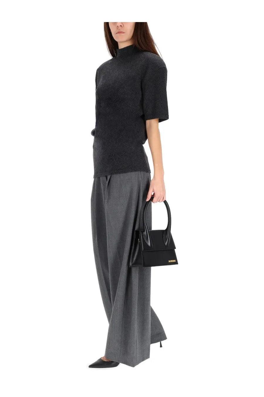 JACQUEMUS Women's Chestnut Jersey Grey, view 2