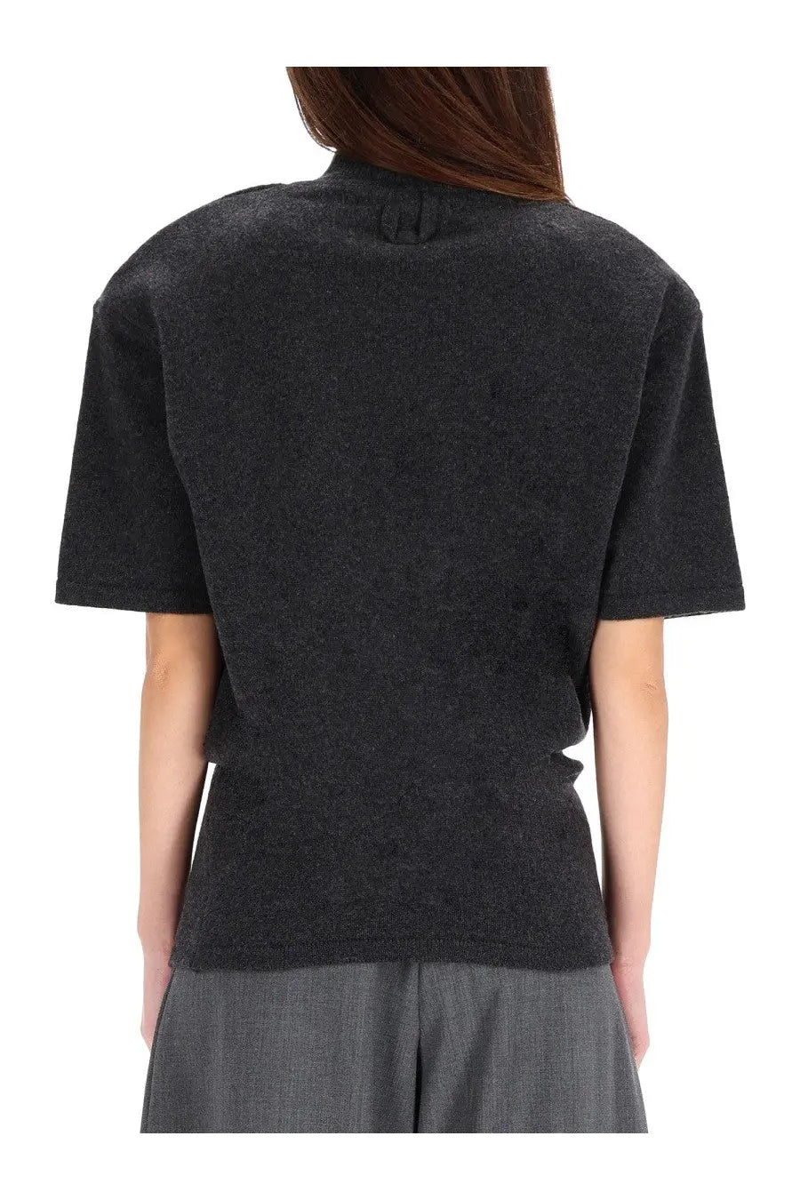 JACQUEMUS Women's Chestnut Jersey Grey, view 3