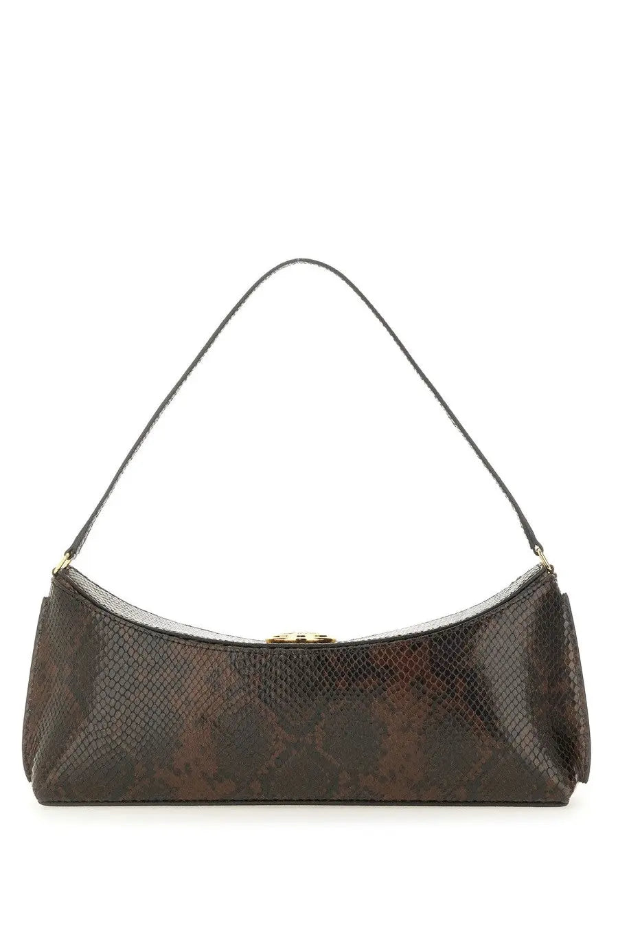 JACQUEMUS Women's Clutch Bag Ovalo Brown, view 2