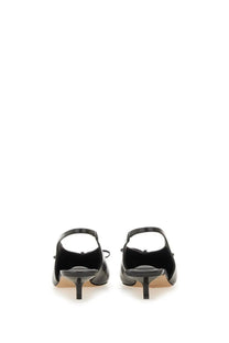 Jacquemus women’s the cubisto slingbacks black patent leather flats with a minimalist design and low heel