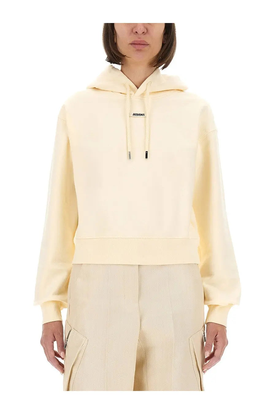 JACQUEMUS Women's The Grosgrain Hoodie Beige