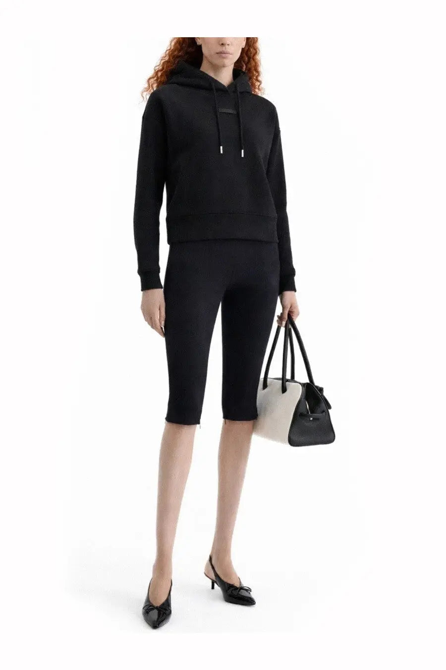 JACQUEMUS Women's The Grosgrain Hoodie Black, view 2