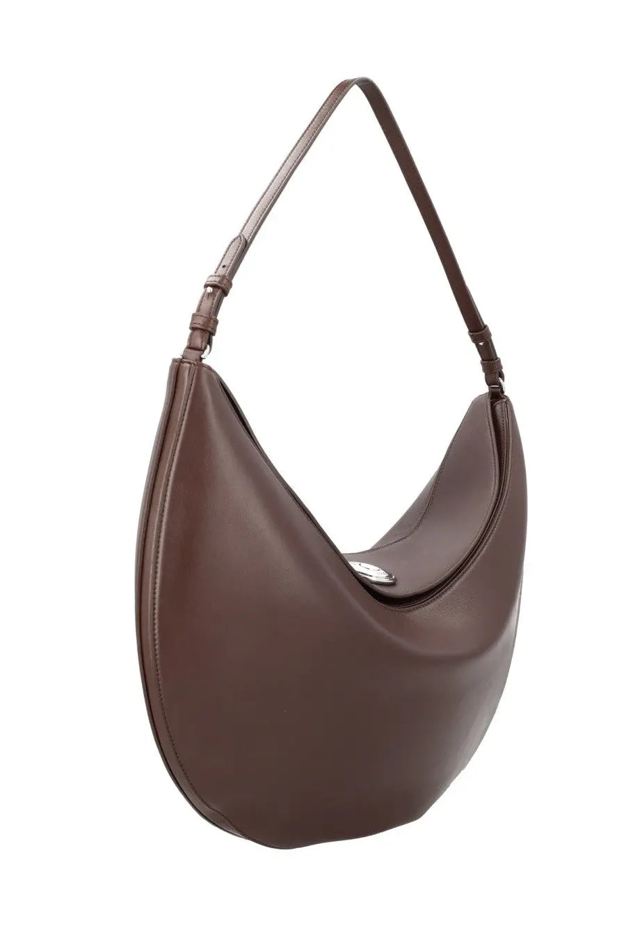 JACQUEMUS Women's Hobo Bag Ovalo Large Brown, view 3