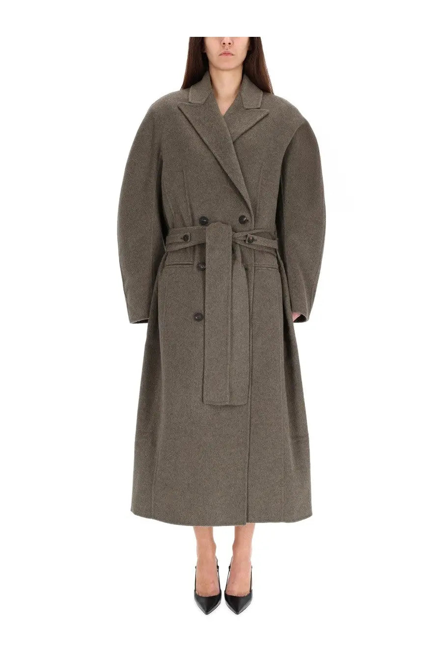 JACQUEMUS Women's Trench Coat Dhomme Curvio Grey