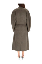 JACQUEMUS Women's Trench Coat Dhomme Curvio Grey, view 3
