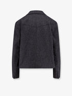 BOSS Women's Jafleni Double Breasted Wool Blend Blazer Blue