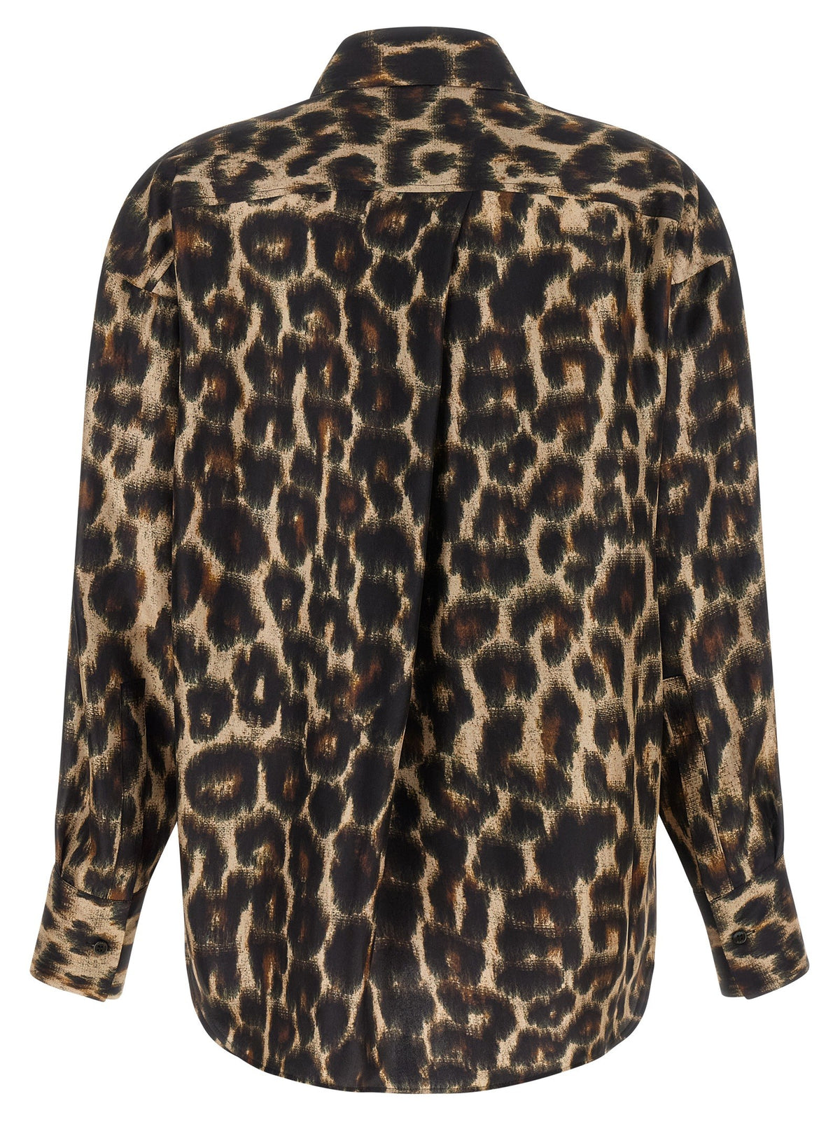 Alberto Biani Jaguar Print Shirt Brown