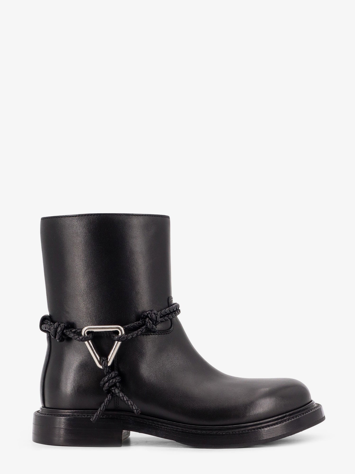 Bottega Veneta Women's James Leather Ankle Boots Black