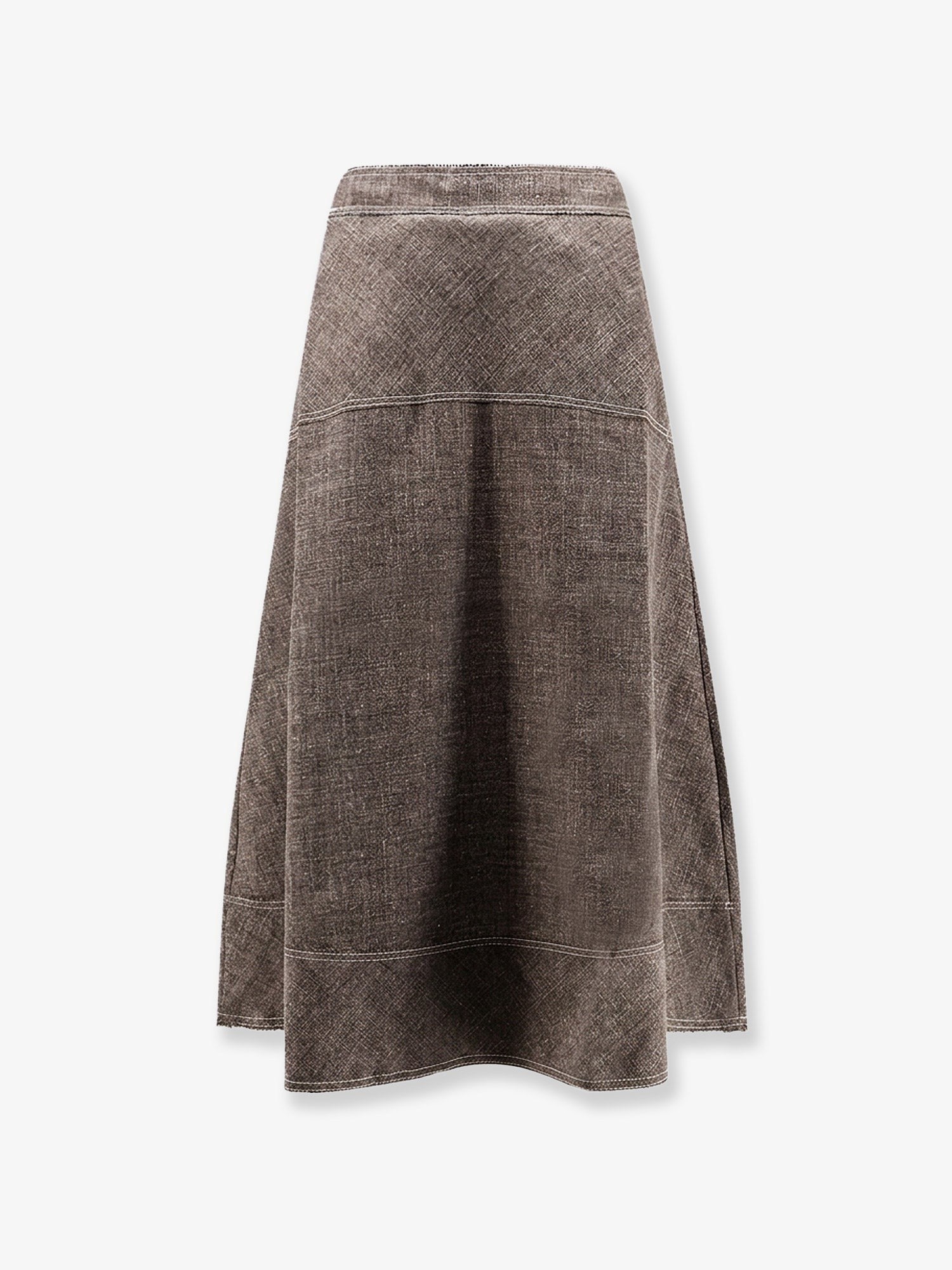 Soeur Women's Janelle Linen Blend Skirt Brown