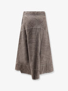 Soeur Women's Janelle Linen Blend Skirt Brown, view 2