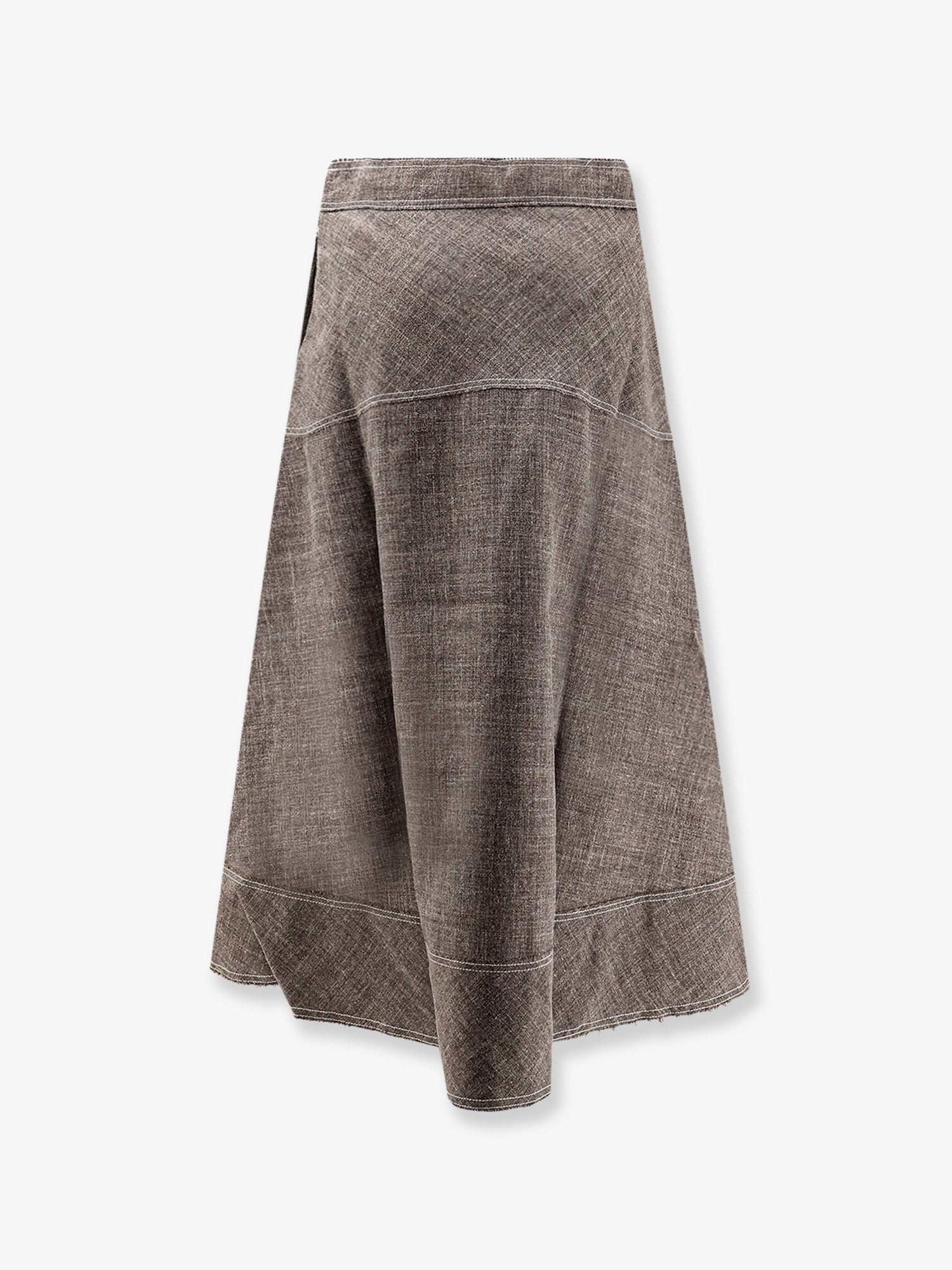Soeur Women's Janelle Linen Blend Skirt Brown