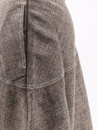 Soeur Women's Janelle Linen Blend Skirt Brown, view 3