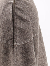 Soeur Women's Janelle Linen Blend Skirt Brown
