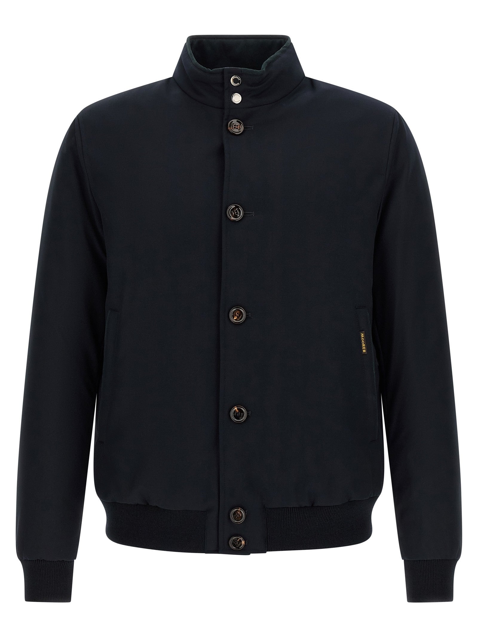 MooRER Janos Bomber Jacket Acqua Line Blue
