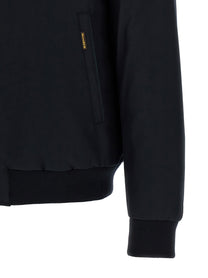 MooRER Janos Bomber Jacket Acqua Line Blue
