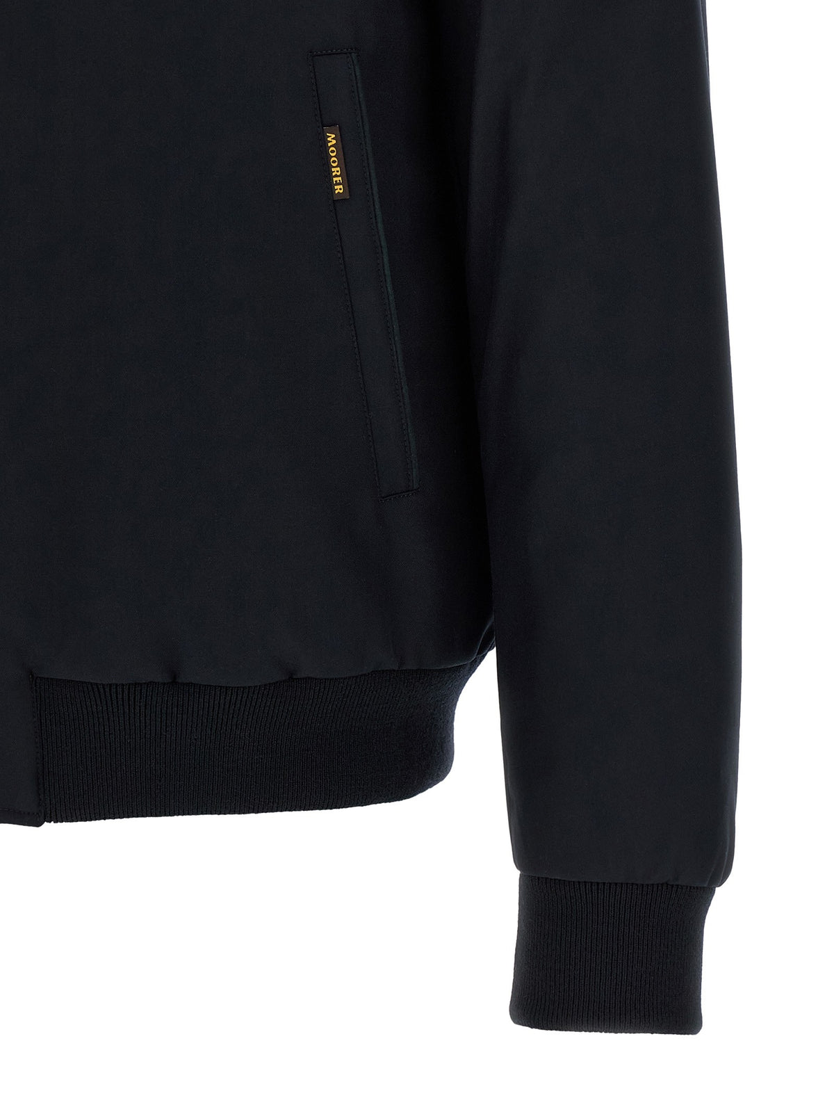 MooRER Janos Bomber Jacket Acqua Line Blue, view 5