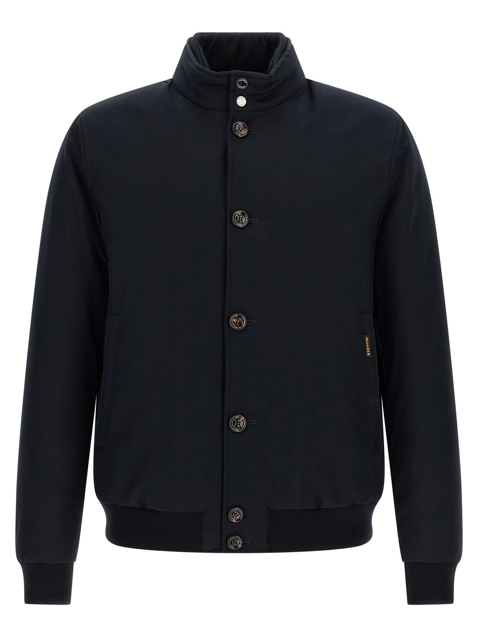 MooRER Janos Bomber Jacket Acqua Line Blue