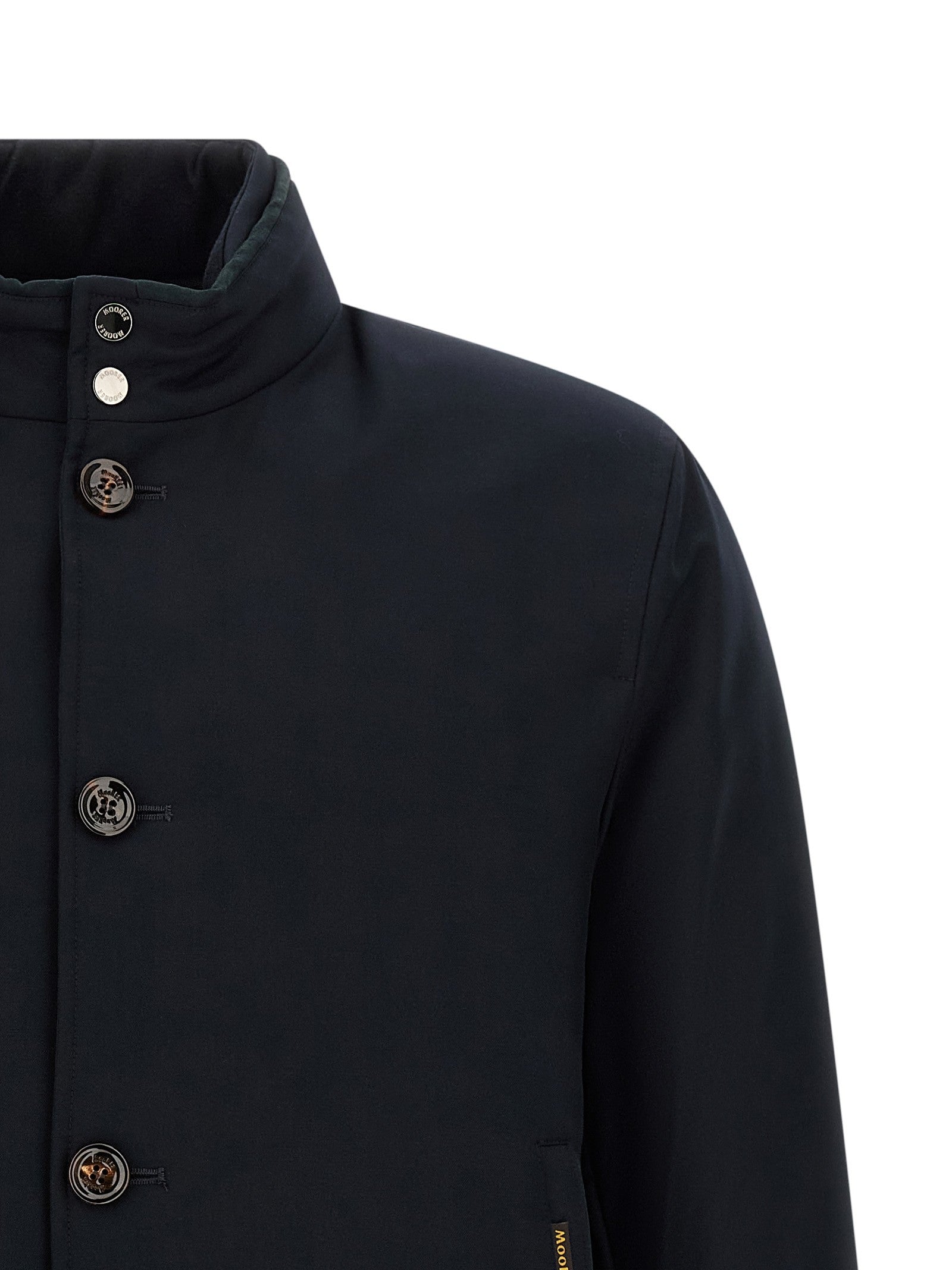 MooRER Janos Bomber Jacket Acqua Line Blue