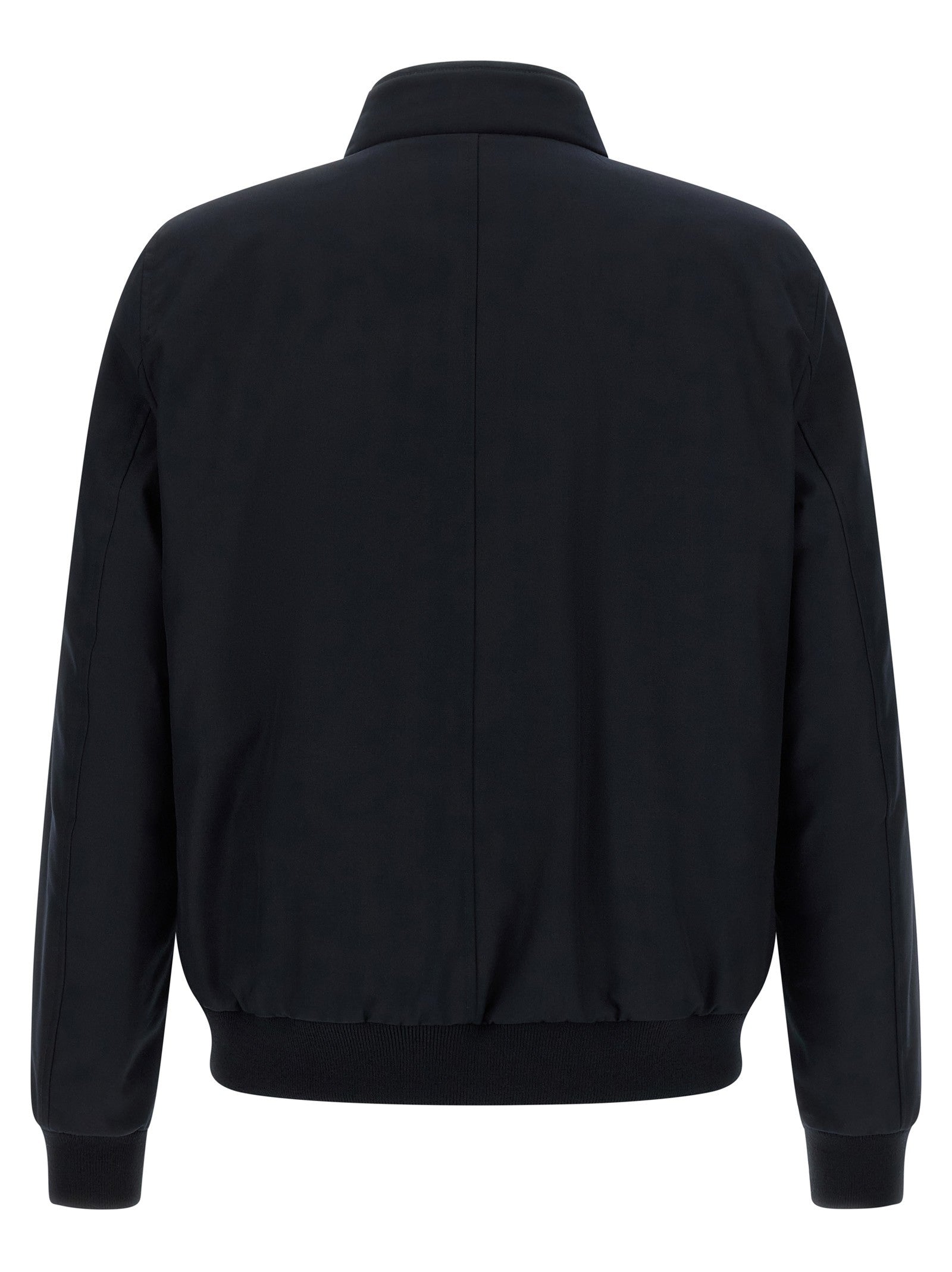 MooRER Janos Bomber Jacket Acqua Line Blue