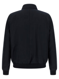 MooRER Janos Bomber Jacket Acqua Line Blue