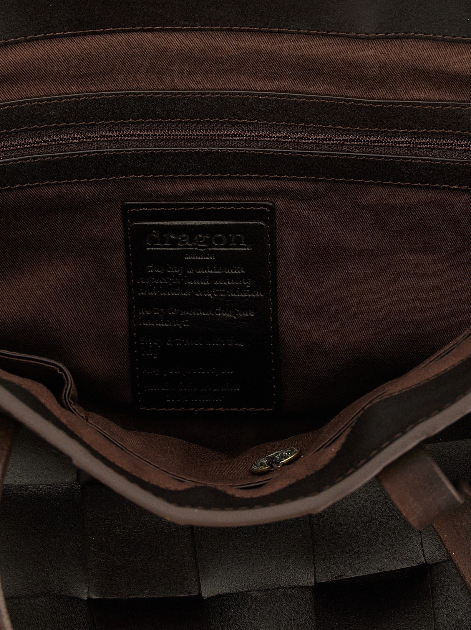 Dragon Diffusion Japan Tote Handbag Brown