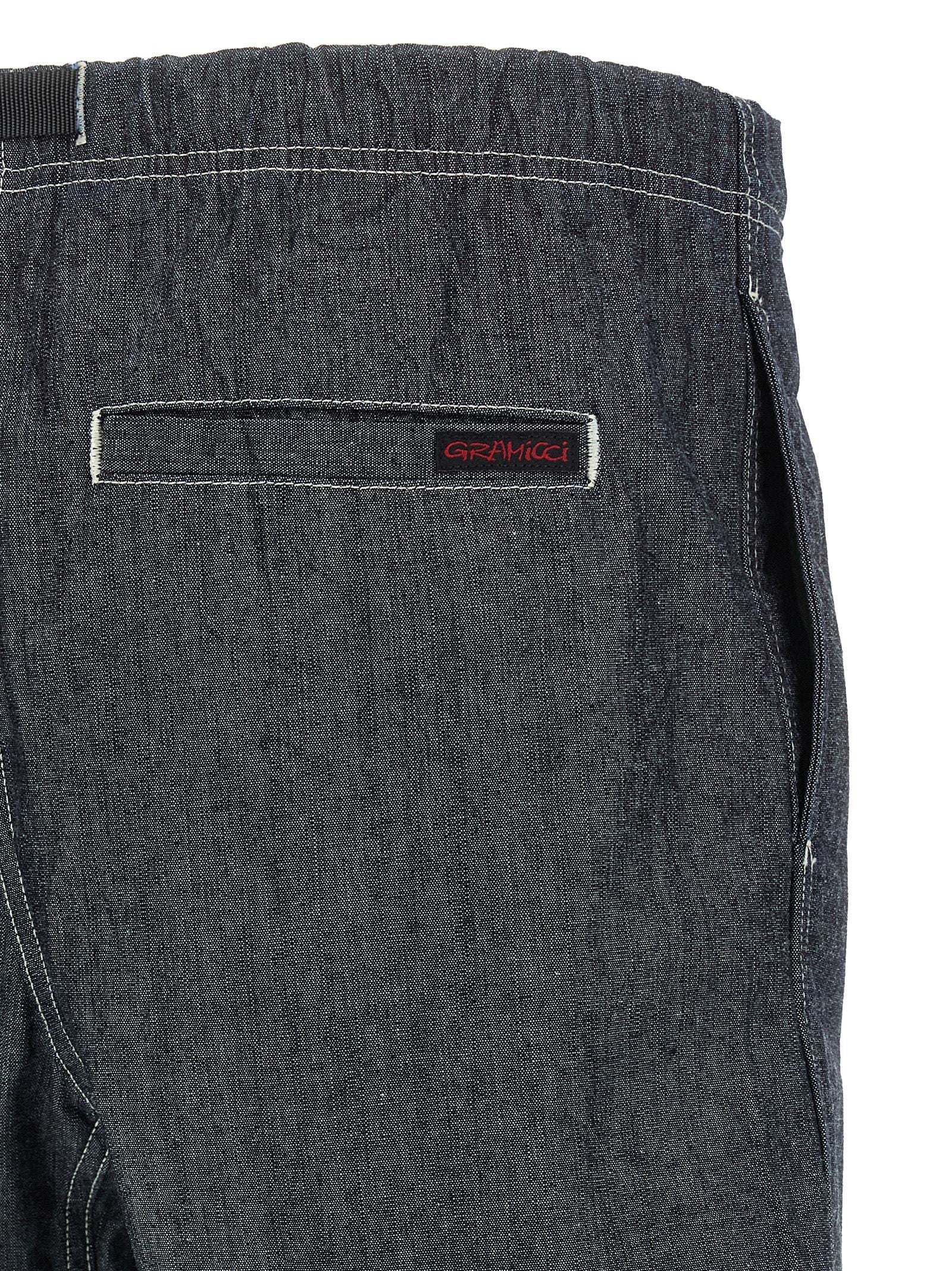 Gramicci Japanese Chambray Bermuda Shorts Blue