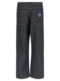 Gramicci Japanese Chambray Double Knee Jeans Blue