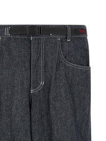 Gramicci Japanese Chambray Double Knee Jeans Blue