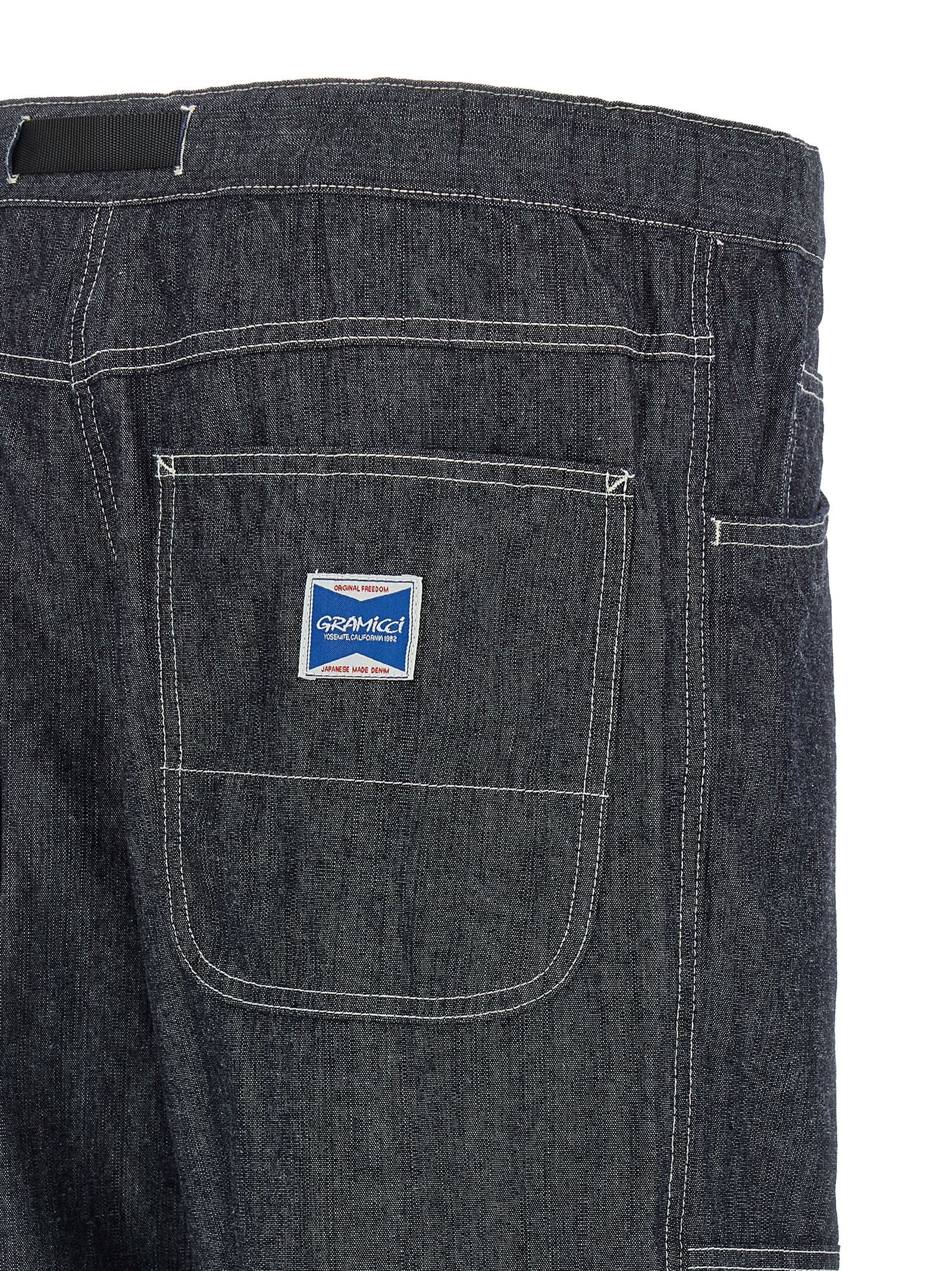 Gramicci Japanese Chambray Double Knee Jeans Blue