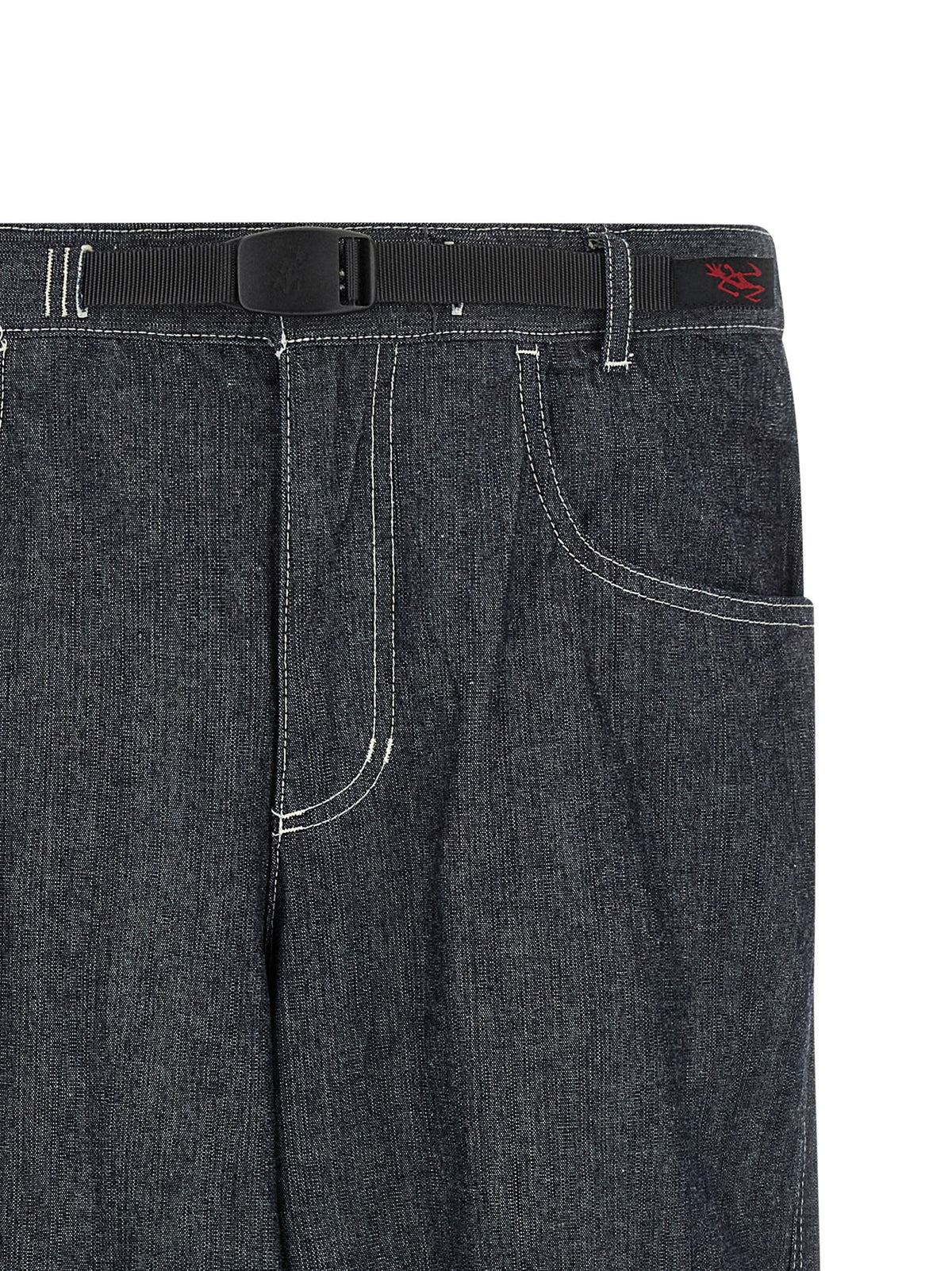 Gramicci Japanese Chambray Double Knee Jeans Blue