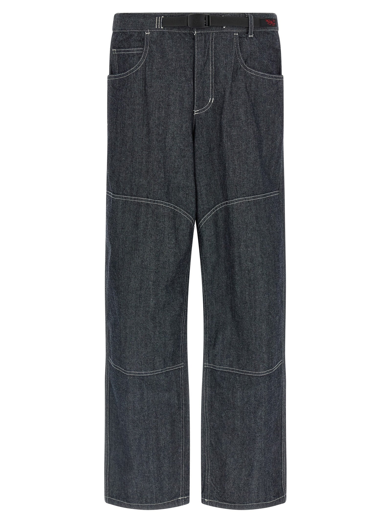 Gramicci Japanese Chambray Double Knee Jeans Blue