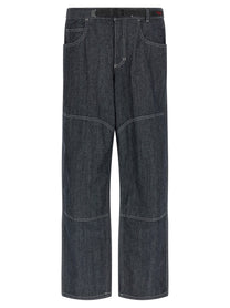 Gramicci Japanese Chambray Double Knee Jeans Blue