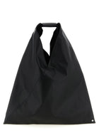 MM6 Maison Margiela Women's Japanese Triangular Shaped Tote Bag in Synthetic Leather Black