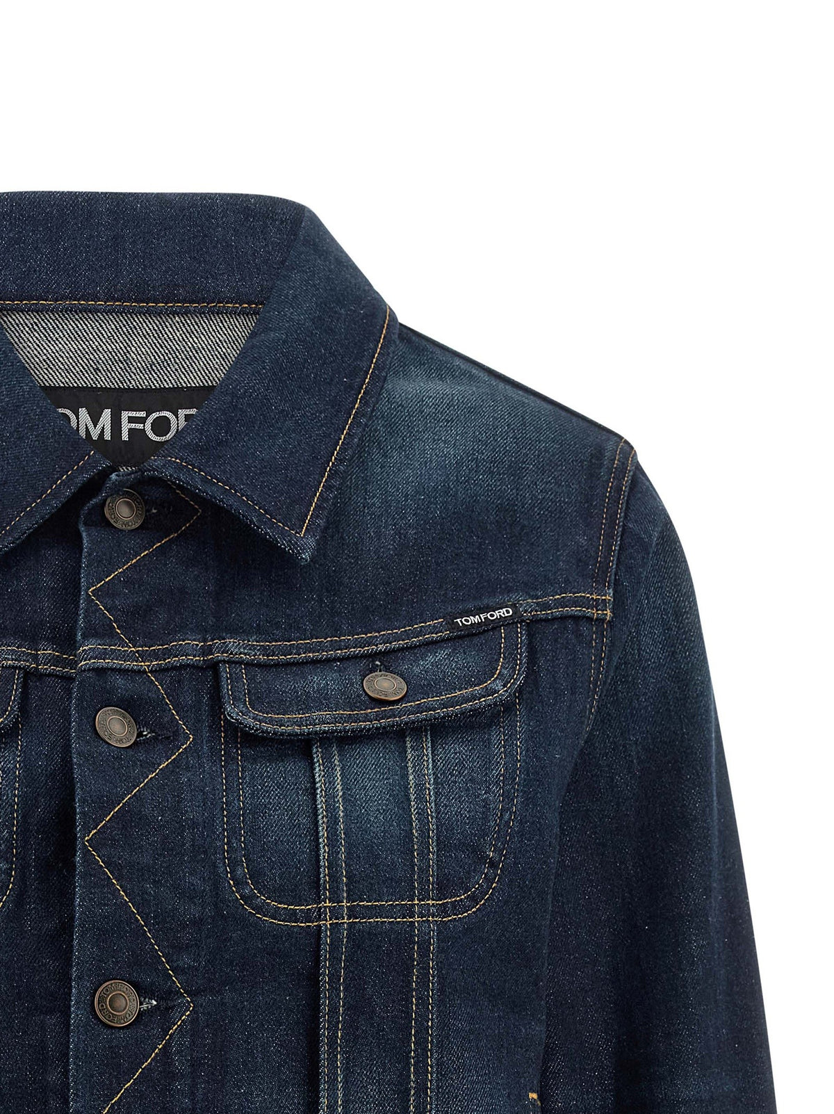 Tom Ford Japanese Denim Jacket Blue, view 3