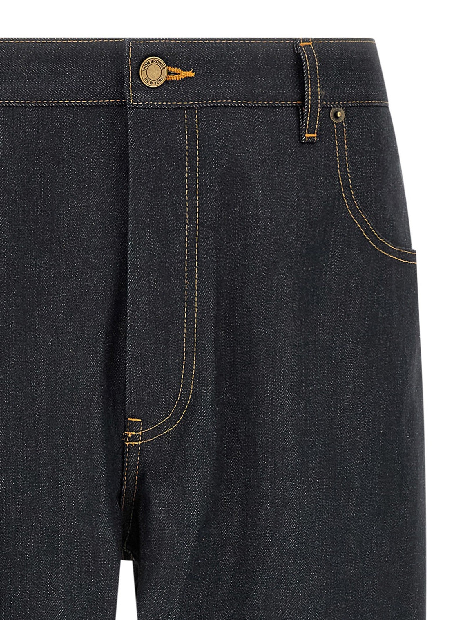 Thom Browne Japanese Selvedge Denim Jeans Blue