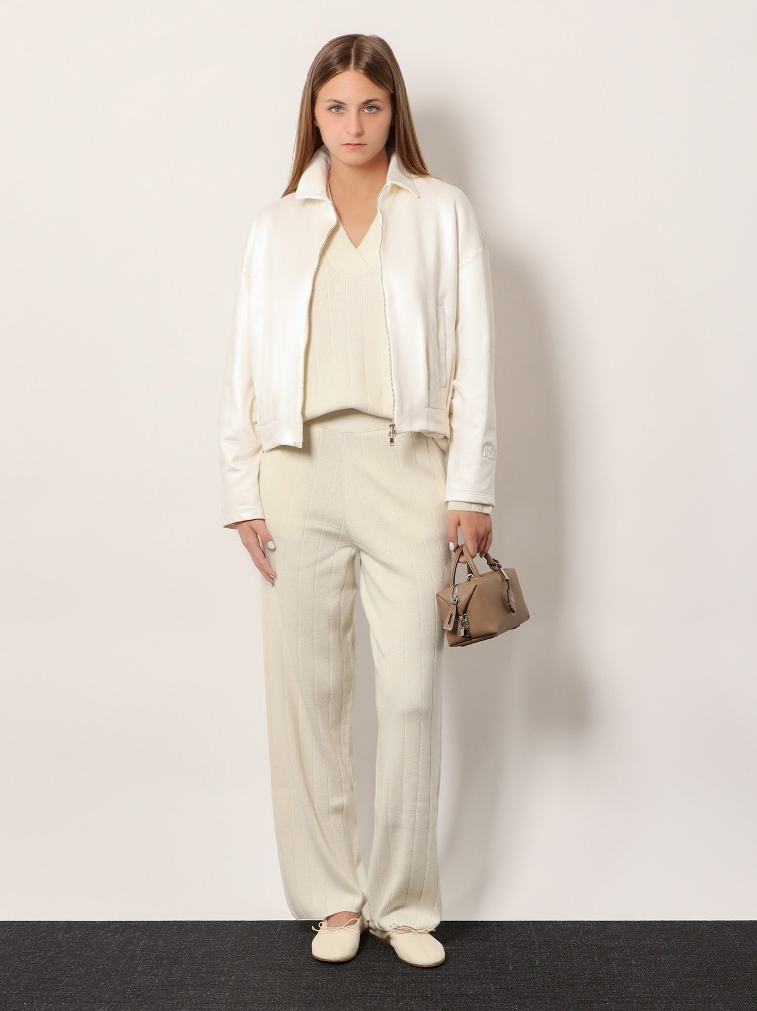Max Mara Women's Jardin Cashmere Trousers White