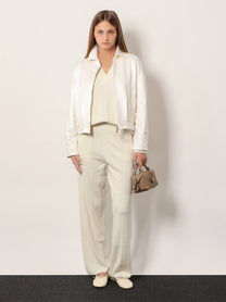 Max Mara Women's Jardin Cashmere Trousers White