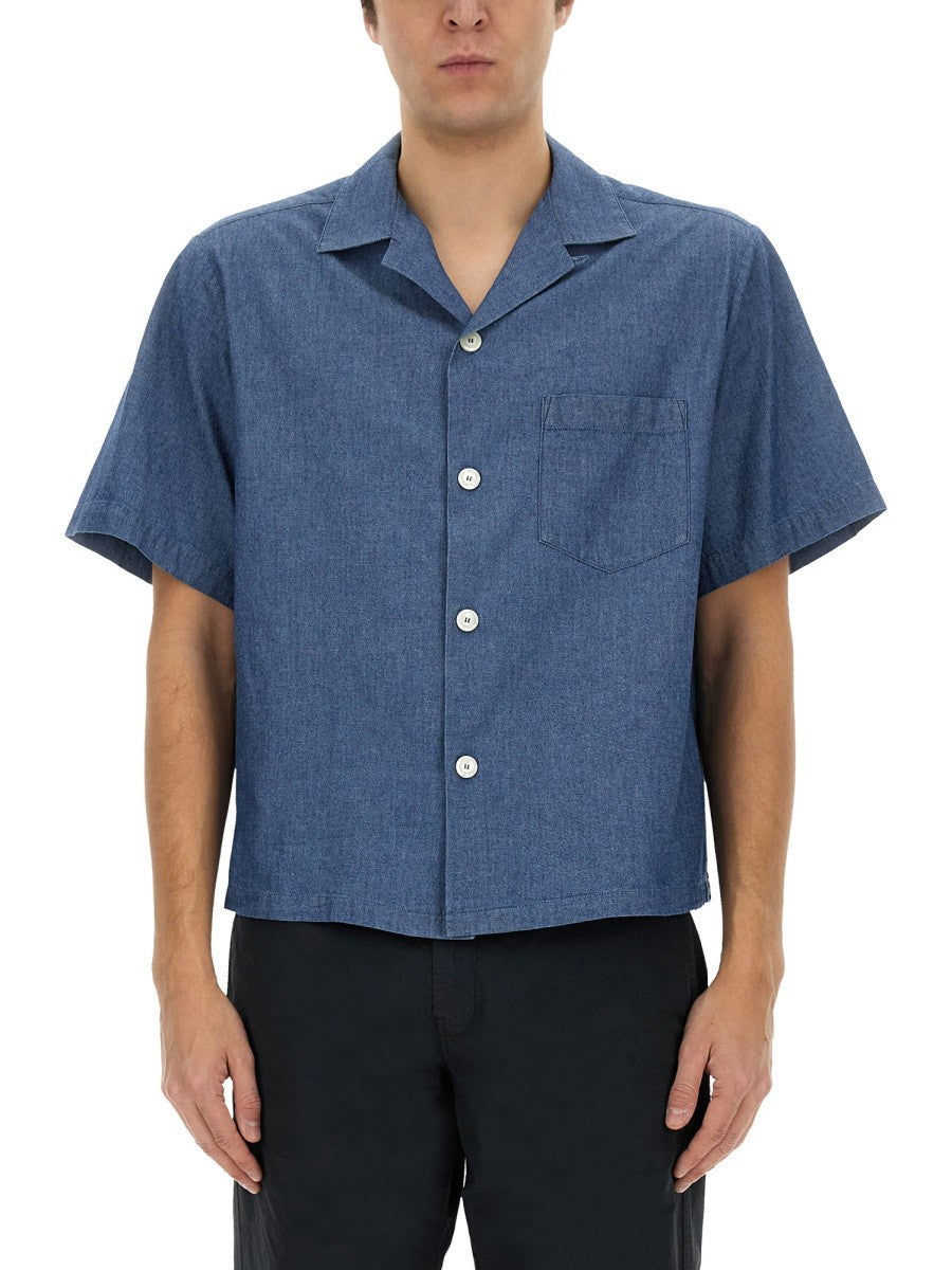Aspesi Men's Jarvis Shirt Blue Aspesi