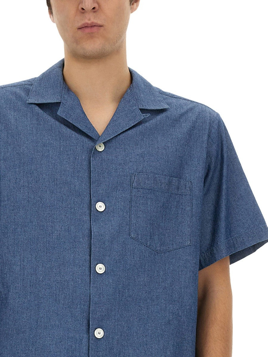 Aspesi Men's Jarvis Shirt Blue Aspesi