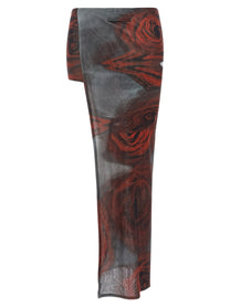 JEAN PAUL GAULTIER - JEAN PAUL GAULTIER - ’The Red Blurry Roses’ skort - Women’s Bottoms