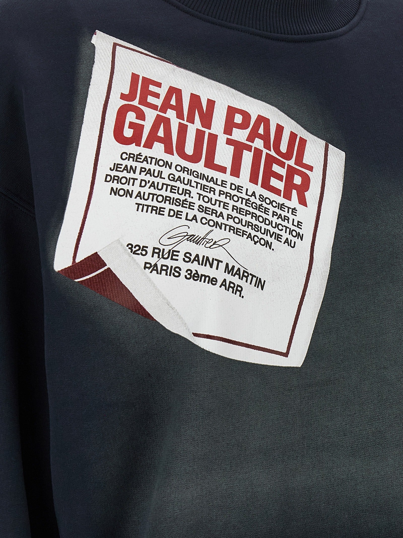 JEAN PAUL GAULTIER - JEAN PAUL GAULTIER - ’The Blue Gaultier Label’ sweatshirt - Women’s Sweatshirts