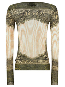 JEAN PAUL GAULTIER - JEAN PAUL GAULTIER - ’Re-edition - The Green Cartouche’ top - Women’s Tops