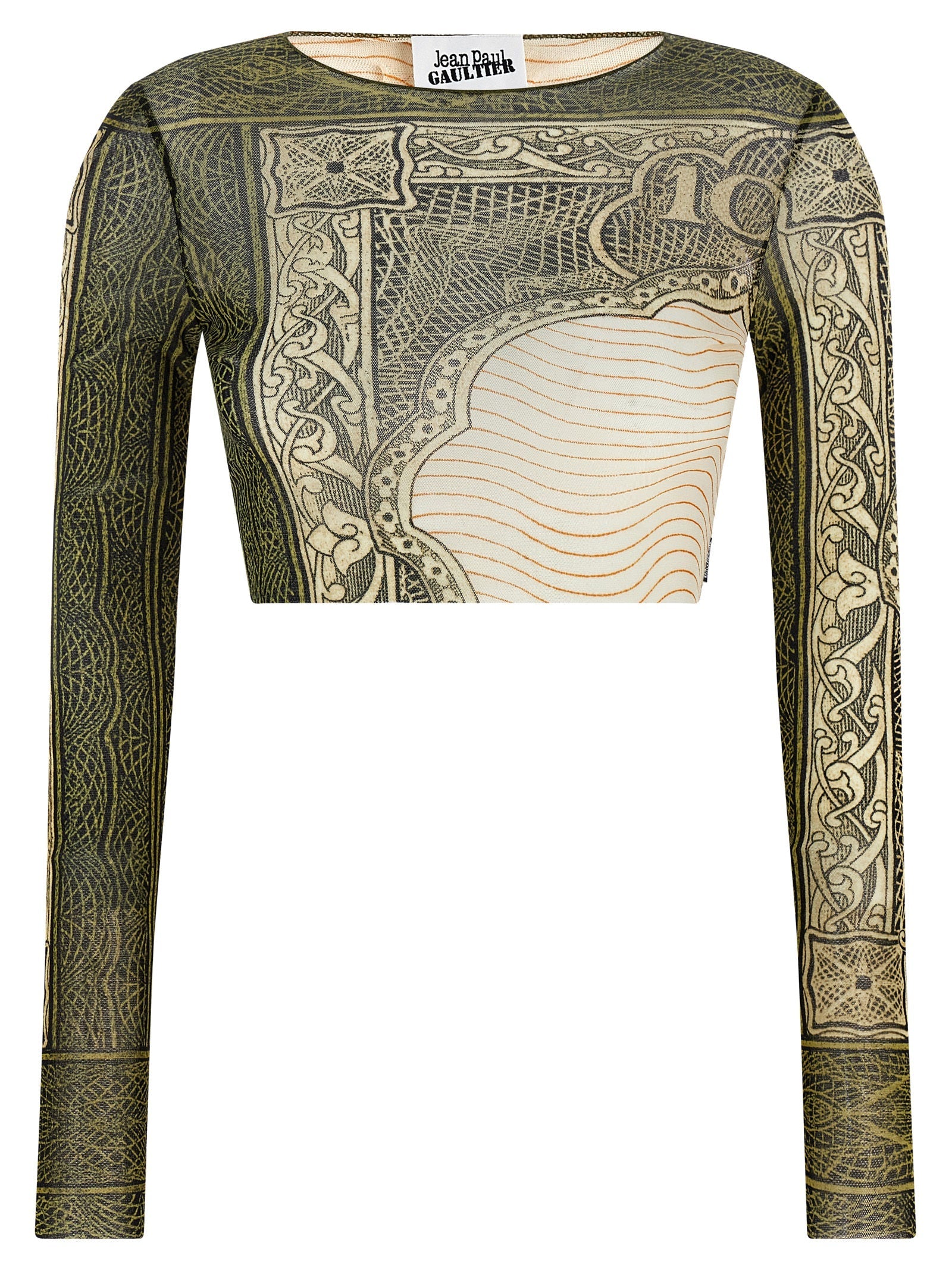 JEAN PAUL GAULTIER - JEAN PAUL GAULTIER - ’Re-edition - The Green Cartouche’ top - Women’s Tops