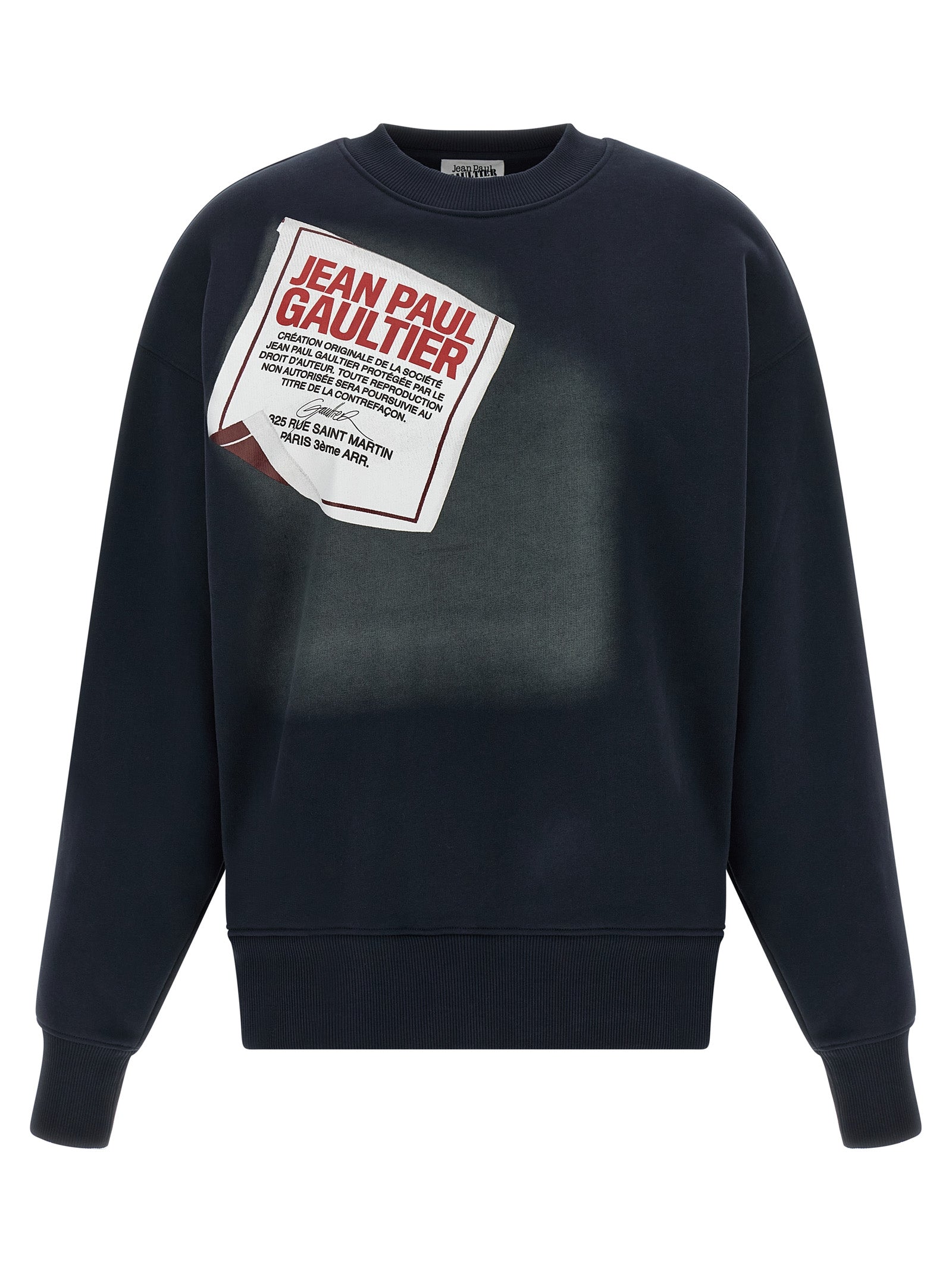 JEAN PAUL GAULTIER - JEAN PAUL GAULTIER - ’The Blue Gaultier Label’ sweatshirt - Women’s Sweatshirts