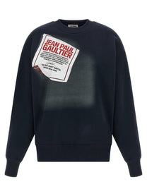 JEAN PAUL GAULTIER - JEAN PAUL GAULTIER - ’The Blue Gaultier Label’ sweatshirt - Women’s Sweatshirts